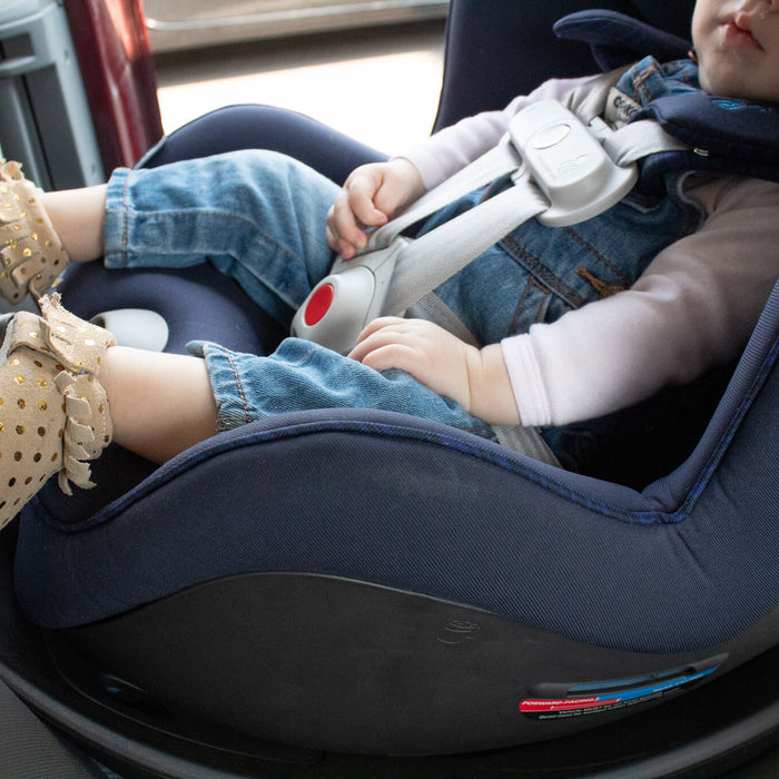 baby in a rear-facing car seat