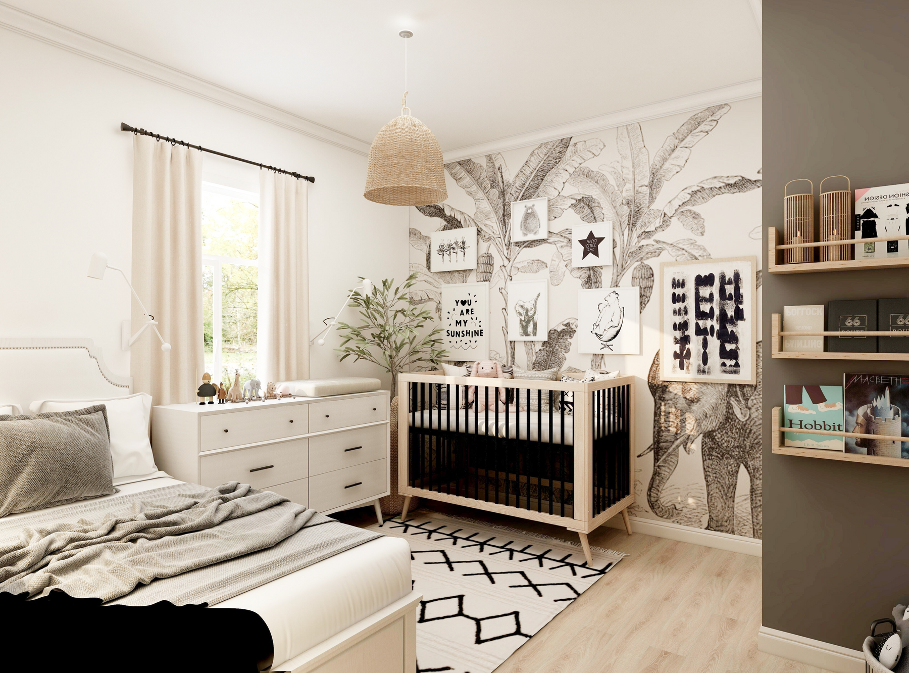 How To Decorate a Baby Nursery From Scratch (For Less)