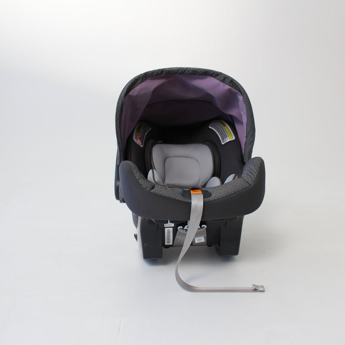 used car seat on a white background