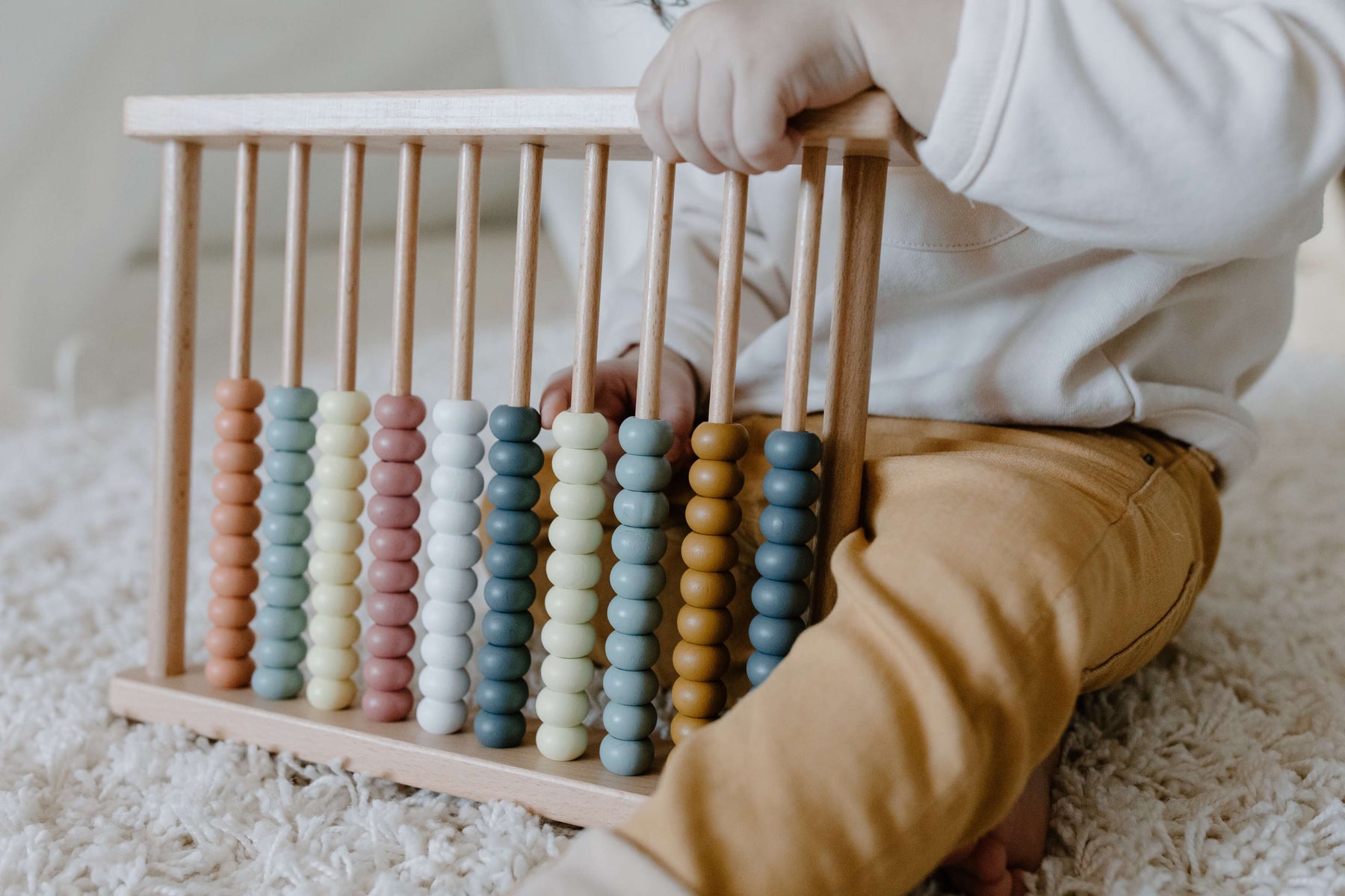 Montessori wooden bead counter 