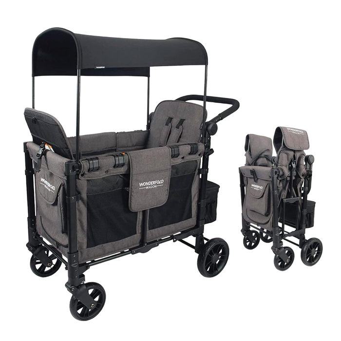 Wonderfold W2 Elite Multifunctional Stroller Wagon, 2023, Charcoal Grey