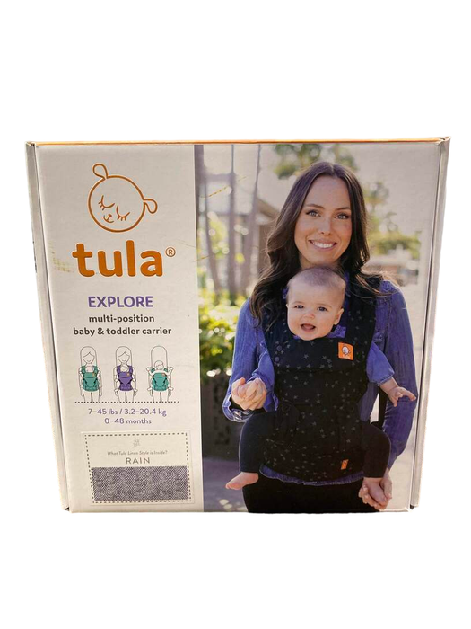 Baby Tula Explore Baby Carrier, Linen, Rain