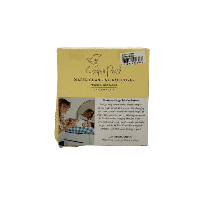 Copper Pearl Diaper Changing Pad Cover, Camel