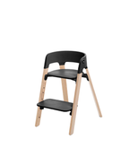 secondhand Stokke Steps Chair, Black/Natural