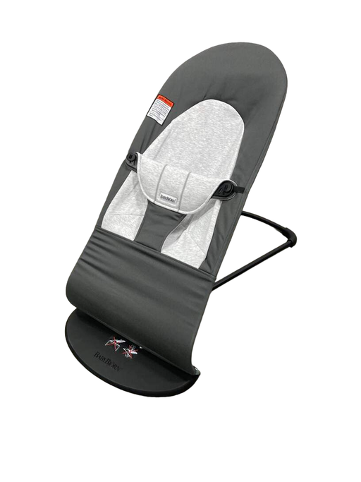 used BabyBjorn Bouncer Balance, Dark Grey/Grey, Black Frame