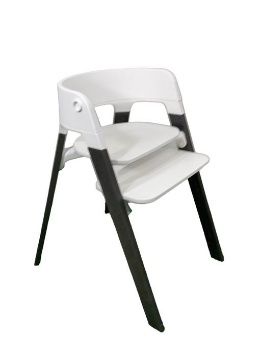 used Stokke Steps Chair, White/Hazy Grey