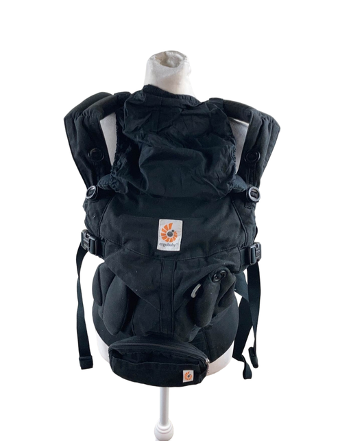 used Ergobaby Omni 360 Cotton Baby Carrier, Pure Black