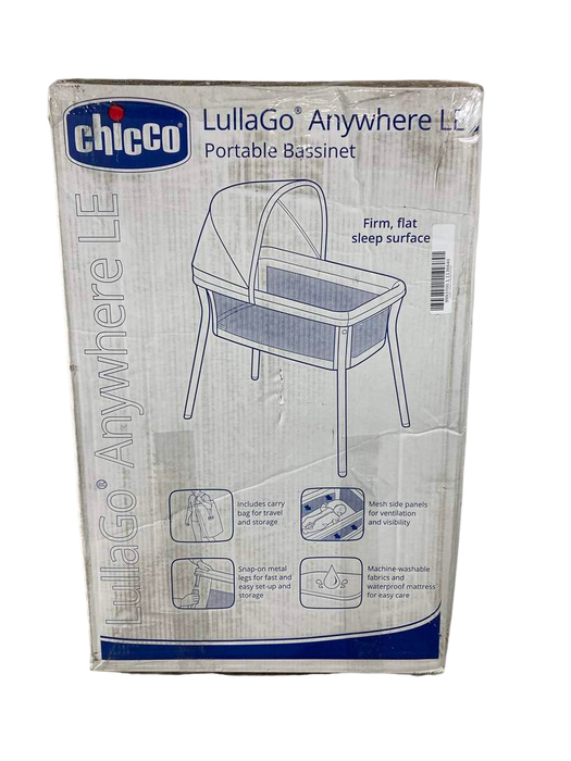 secondhand Chicco LullaGo Anywhere LE Portable Bassinet, Serene