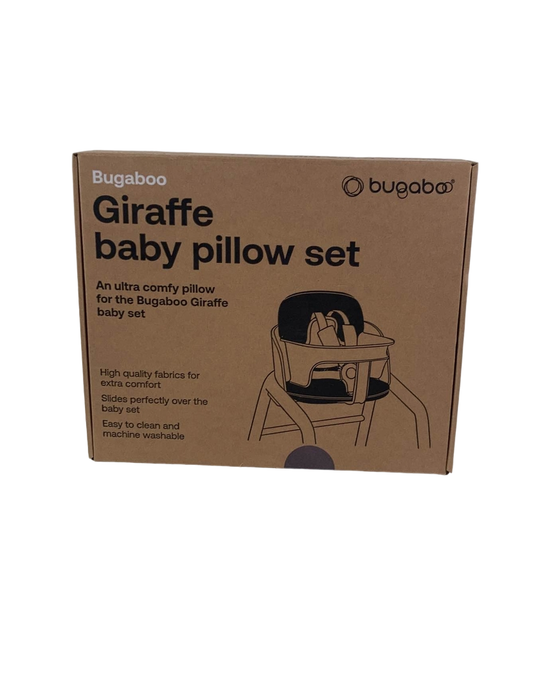 used Bugaboo Giraffe Baby Pillow Set, Stormy Grey