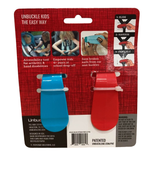 secondhand UnbuckleMe Car Seat Buckle Release Tool, Double pack (Blue Straw Red)