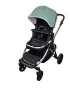 used Mockingbird Single to Double 2.0 Stroller, Silver with Black Leather, Windowpane, Sage, 2024