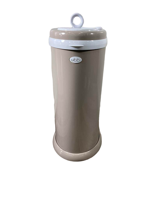 used Ubbi Diaper Pail, Taupe