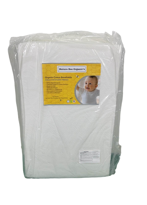 used Nature Bee Organics Deluxe Breathable Crib And Toddler Mattress