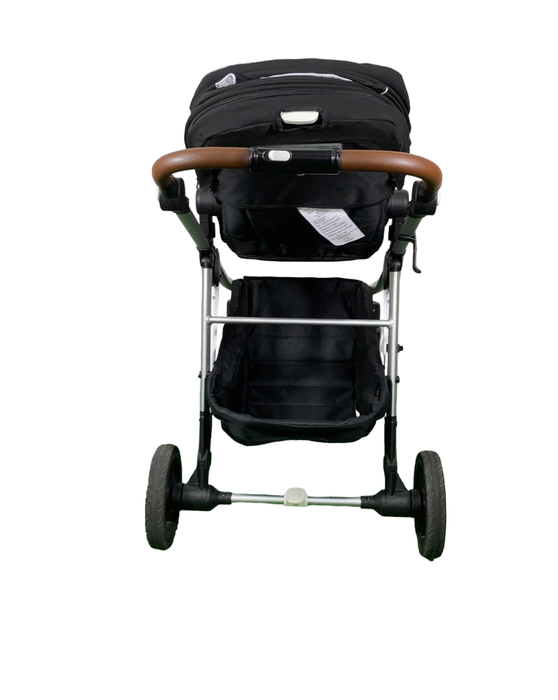 Mockingbird Single to Double Stroller, Silver with Penny Leather, Windowpane, Black , 2023