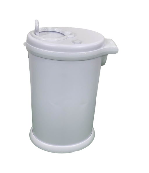 used Ubbi Diaper Pail, Matte White