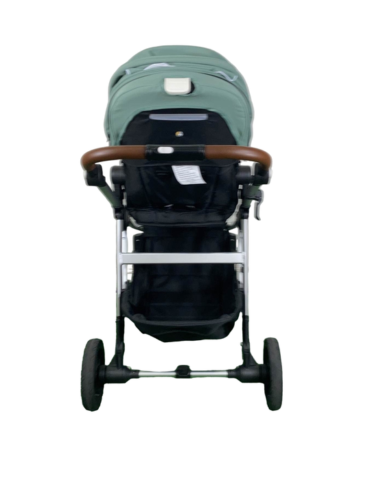 Mockingbird Single to Double 2.0 Stroller, Silver with Penny Leather, Watercolor Drops, Sage, 2023