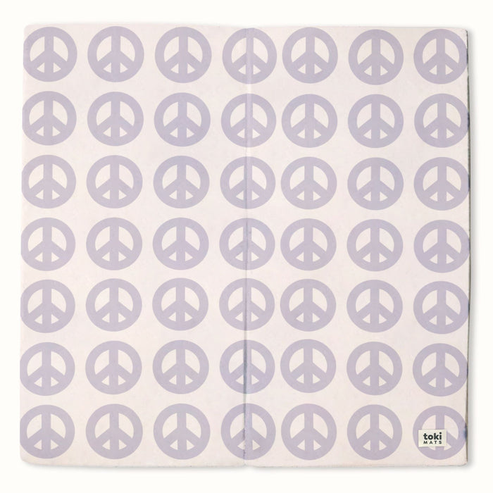 Toki Mats Padded Play mat, Peace Sign Mat, Multiple Sizes