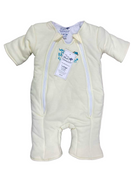 used Baby Merlin's Magic Sleepsuit, Large 6-9 Months, Cotton, Cream