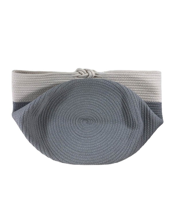 secondhand Sprucely Large Rope Basket, Grey