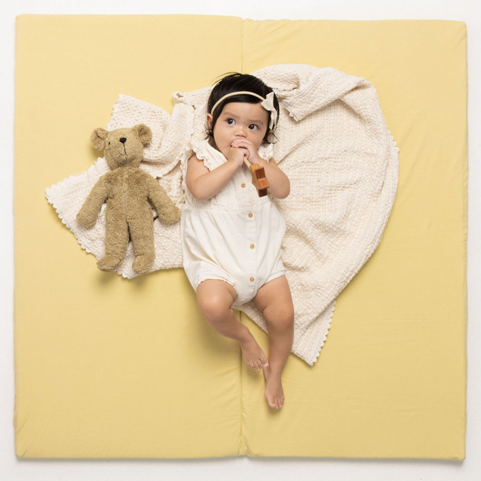 Toki Mats Padded Play Mat, Daisy Jersey Mat