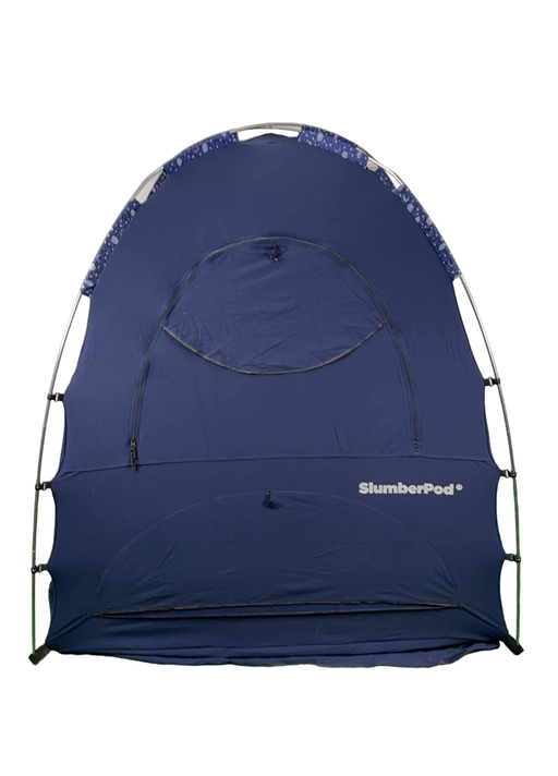 used SlumberPod 3.0 Sleep Canopy with Fan, Navy with Night Sky Accents HIDDEN PICS 4.23