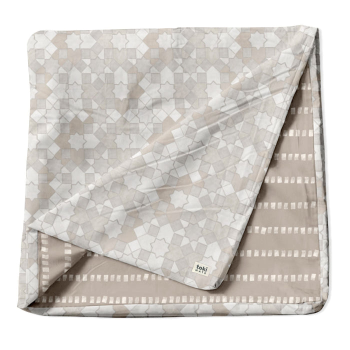 Toki Mats Padded Play Mat Cover, Grey Mosaic Cover