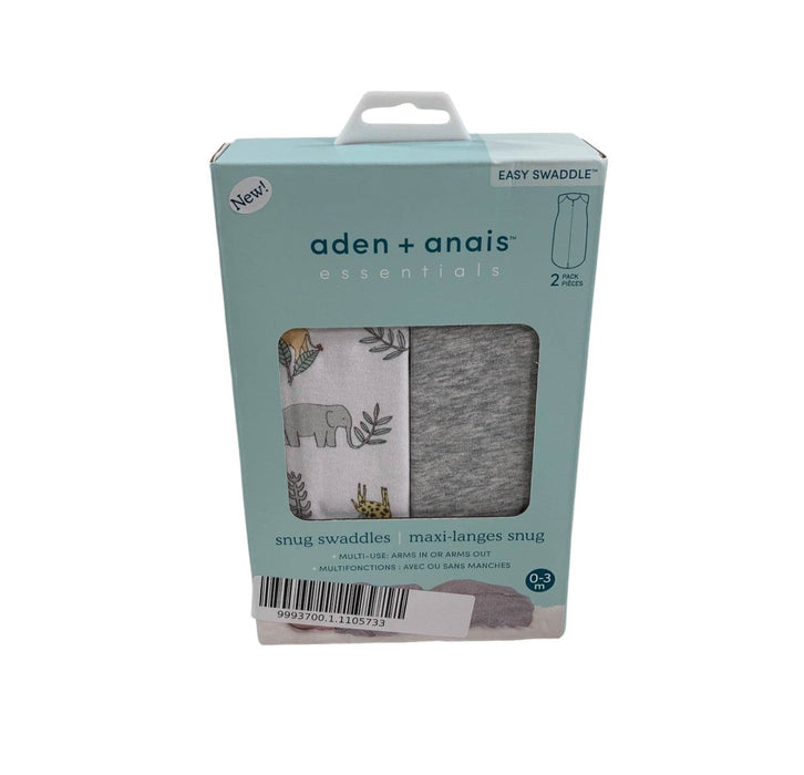 Aden + Anais Essentials Newborn Snug Swaddle, 2-Pack, Savanna Spots, 0-3 months