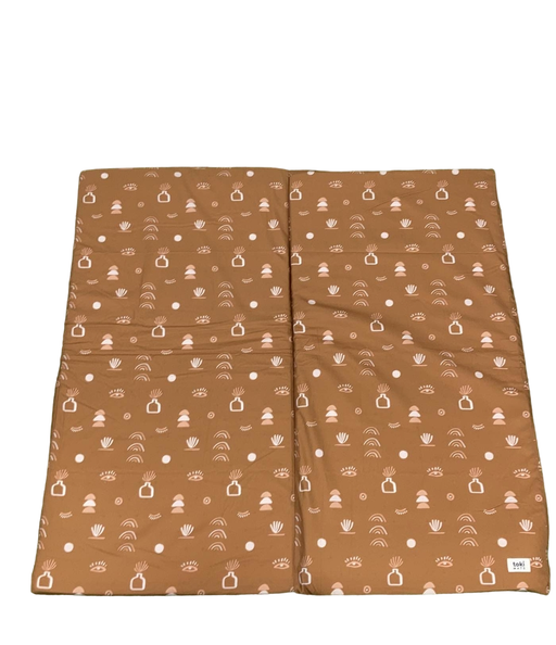 used Toki Mats Standard Padded Play Mat 40" x 40", Desert