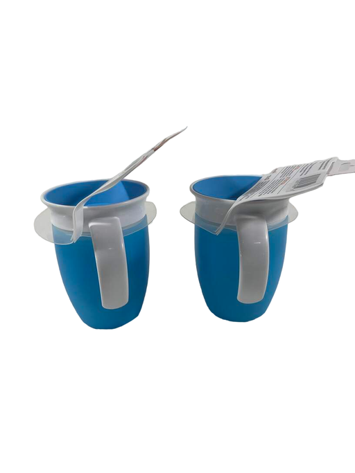 secondhand Munchkin Miracle 360 Trainer Cup, 2 pack, 2 Blue