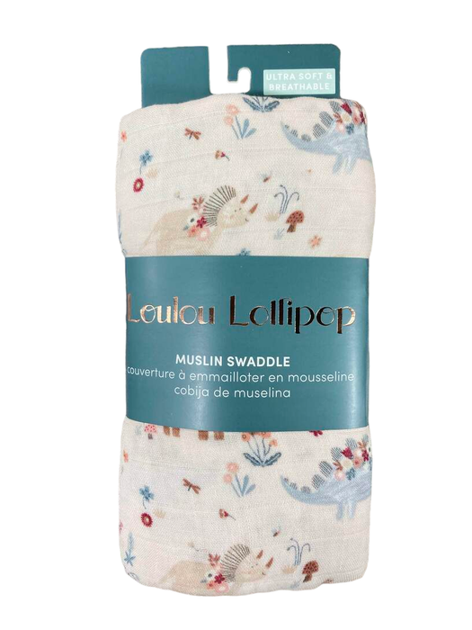 used LouLou Lollipop Swaddle, Baby Dinomite