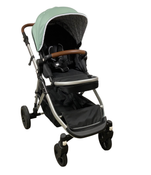 used Mockingbird Single to Double Stroller, 2023, Silver with Penny Leather, Windowpane, Sage