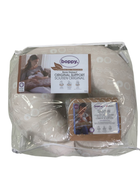 used Boppy Organic Nursing and Infant Support Pillow, Camel Stitched Stripe