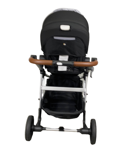 Mockingbird Single to Double 2.0 Stroller, Silver with Penny Leather, 2023, Windowpane, Black