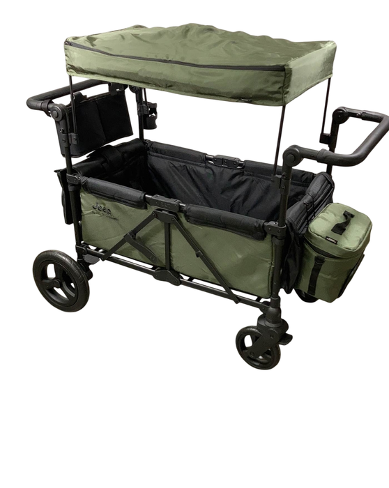 used Delta Children Jeep Wrangler Stroller Wagon, Green, 2023