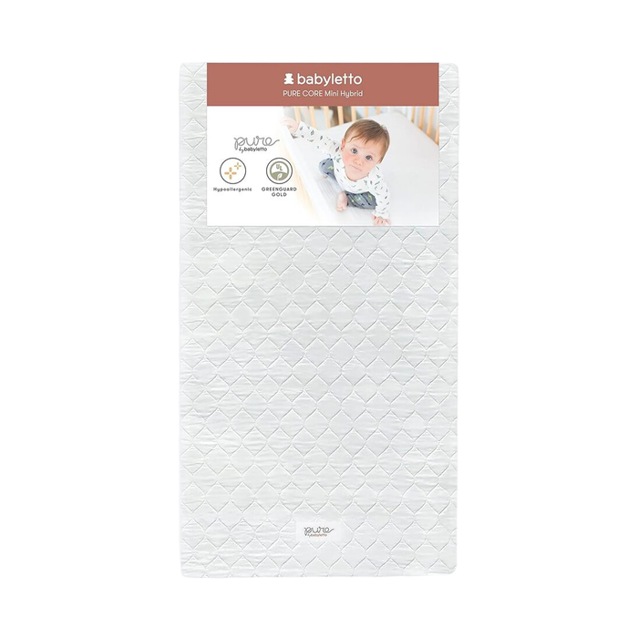 Babyletto Pure Core Mini Crib Mattress With Hybrid Waterproof Cover