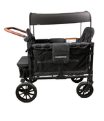 secondhand Wonderfold W4 Luxe Quad Stroller Wagon, 2023, Volcanic Black