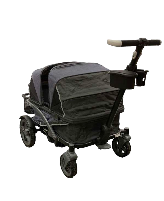 used Gladly Family Anthem4 Classic 4 Seater All Terrain Wagon Stroller, Graphite