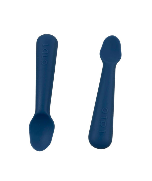 Lalo Little Spoon 2 Pack, Blueberry