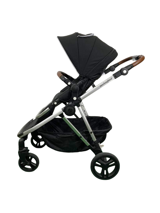 secondhand Mockingbird Single to Double Stroller, 2022, Silver with Penny Leather, Windowpane, Black