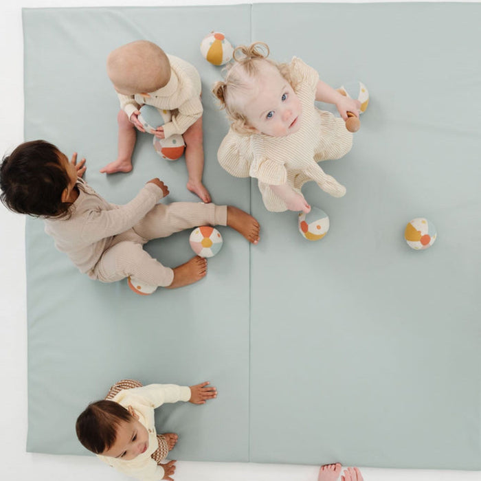 Toki Mats Padded Play Mat Cover, Sage Vegan Leather Cover