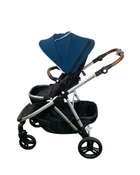 secondhand Mockingbird Single to Double Stroller, 2022, Silver with Penny Leather, Windowpane, Sea