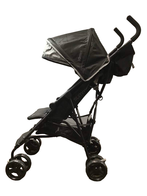 secondhand Summer Infant 3D Mini Stroller, 2021, Grey/Black