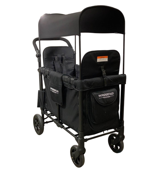 used Wonderfold W2 Original Multifunctional Double Stroller Wagon, 2022, Black