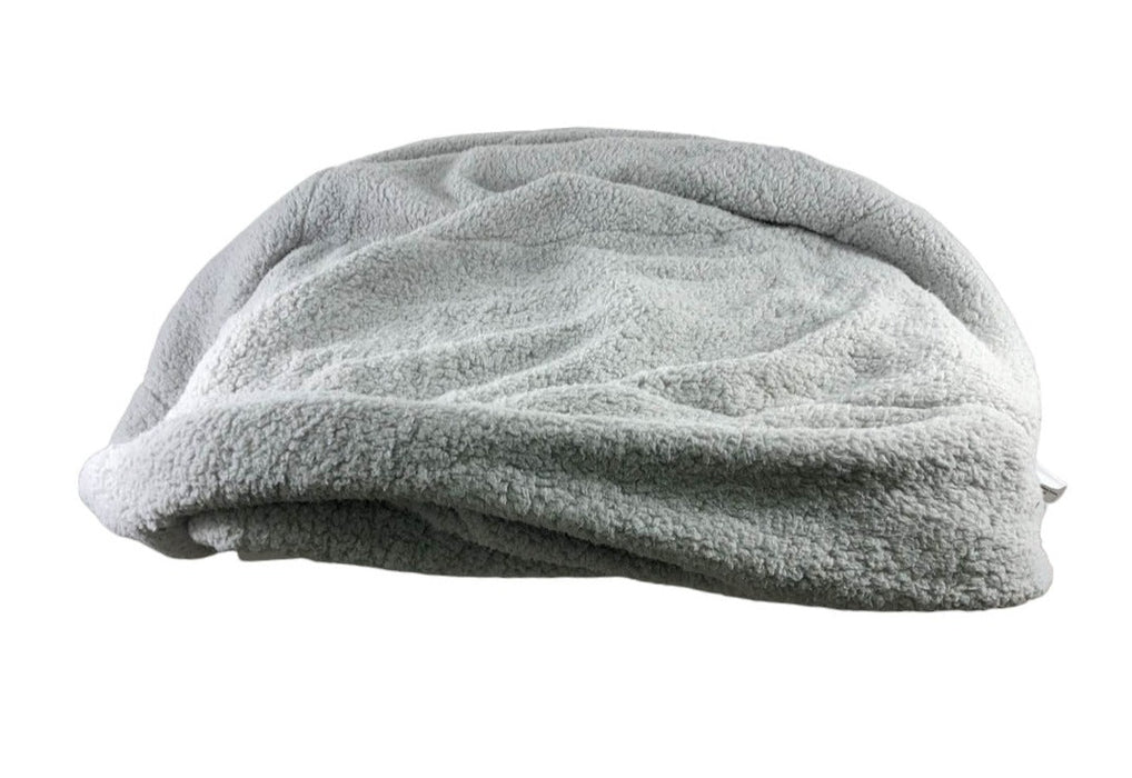 Pottery Barn Kids Anywhere Beanbag Cover, Gray Cozy Sherpa