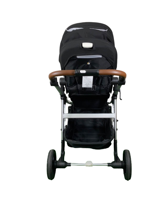 Mockingbird Single to Double Stroller, Black, Silver With Penny Leather, Watercolor Drops, 2023