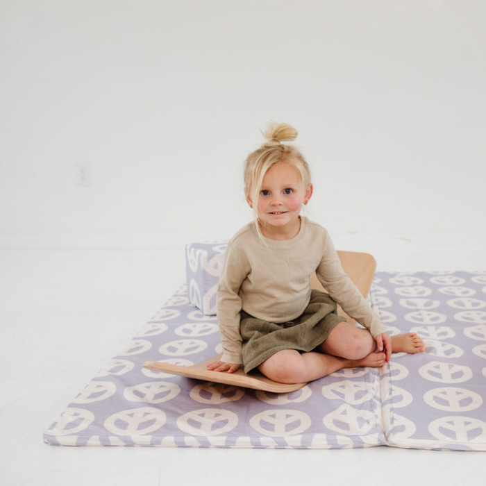 Toki Mats Padded Play Mat Cover, Peace Sign Cover, Multiple Sizes