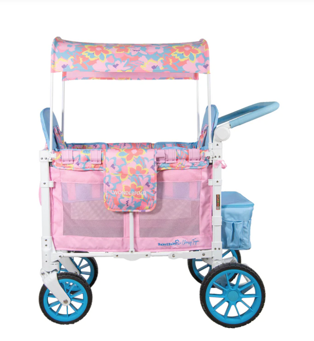 secondhand Wonderfold W2 Luxe Multifunctional Double Stroller Wagon, 2023, Petal Pop Limited Edition