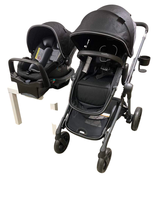 used Evenflo Pivot Xpand Modular Travel System Stroller, 2022, Ayrshire Black