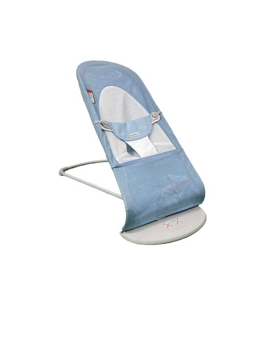 used BabyBjorn Bouncer Balance, Sky Blue Mesh, Light Gray Frame, Mesh