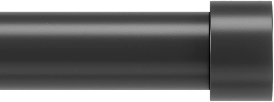 Umbra Cappa Curtain Rod, 66-120”, Black